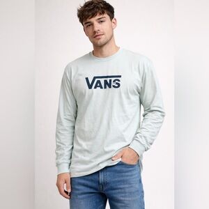 Vans Men's Light Green Long Sleeve Shirt